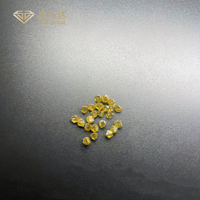 HPHT sintetico non tagliato giallo singolo Crystal Diamonds For Cutting Tools