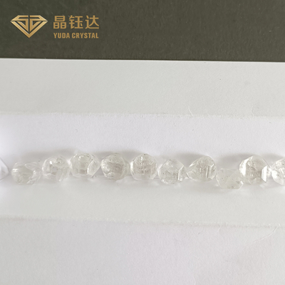 Quadrato Rotondo 10ct GH Colore VS Chiarezza HPHT Diamanti grezzi Per Gioielli
