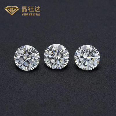 Diamante di 1 carato lucidato, coltivato in laboratorio, taglio rotondo e brillante, per gioielli