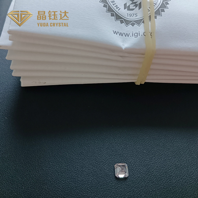 Laboratorio di lucidatura di diamanti creato dal taglio asscher VVS HPHT con certificazione IGI