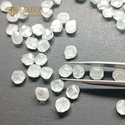DEF rettangolare colore 8.0 9.0 carati HPHT diamanti grezzi per anello di fidanzamento