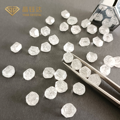 Rectangolare 7mm 9mm DEF Colore HPHT Diamante grezzo per anello