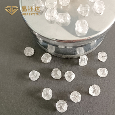 Rectangolare 7mm 9mm DEF Colore HPHT Diamante grezzo per anello