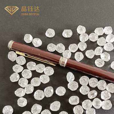 1 diamante bianco pieno del laboratorio di carati del diamante grezzo 1,5 di carati 100% HPHT