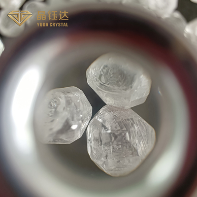 diamante bianco dell'ombra di colore dei diamanti sviluppato laboratorio non tagliato ruvido di 20.0ct HPHT