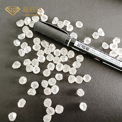 HPHT Diamanti artificiali non tagliati VS Plus Chiarezza DEF Colore Forma rettangolare